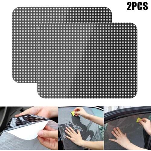 2 Pcs Universal Car Window Shade Sticker Reusable Cling Sunshade UV Protection for Child Pet Car Styling