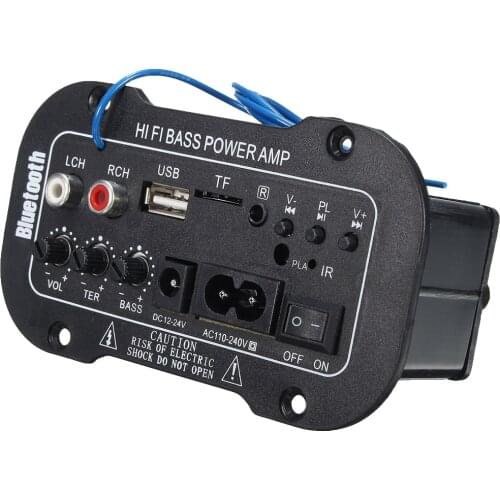 Universal Auto parts Bluetooth Power Amplifier Stereo Digital Amp Black 220V