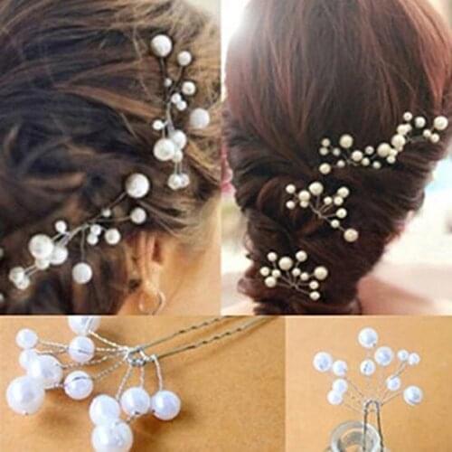 Fashion Wedding Bridal Bridesmaid Faux Pearls Hair Pins Clips Comb Headwear Stylish sweet gift for girlfriend