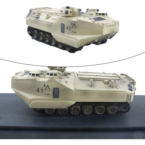 1/72 American AAV7A1 Tank Model Stand-Model with Dustproof Case Alloy Tank Model Hobby Collection Toy