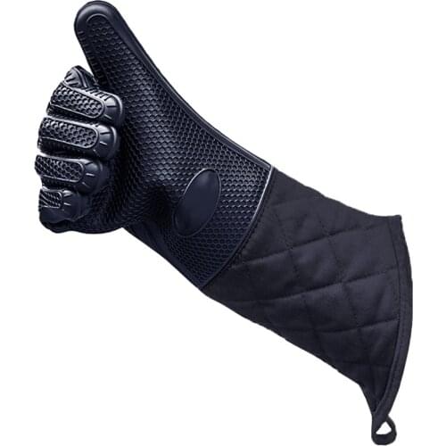 1Pc Food Grade Heat Resistant Silicone Kitchen Barbecue Oven Glove Cooking Bbq Grill Glove Oven Mitt Baking Glove