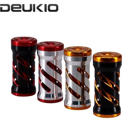 2Pcs/lot Spiral Pattern Fishing Reel Handle Knobs Aluminum Alloy DIY Bait Casting/Spinning Fishing Reel Knob Fishing Accessories