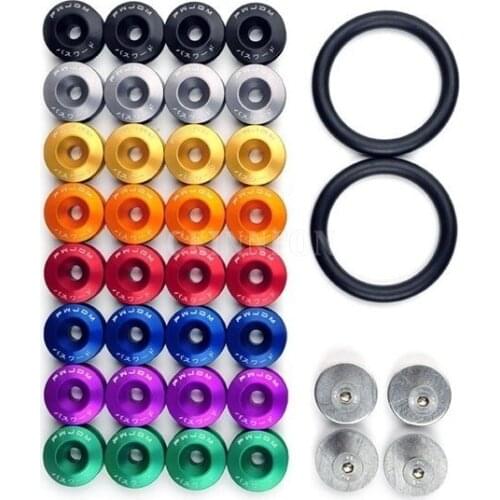 200Sets/Lot JDM Style Aluminum Bumper Quick Release Fasteners Fender Washers For Honda Civic Integra And Universal Car