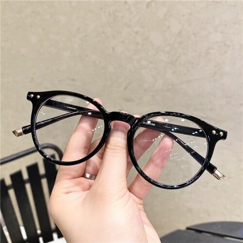 2021 Fashionable Glasses Frame for Women Vintage Blue Light Computer Men Spectacle Round Optical Eyewear