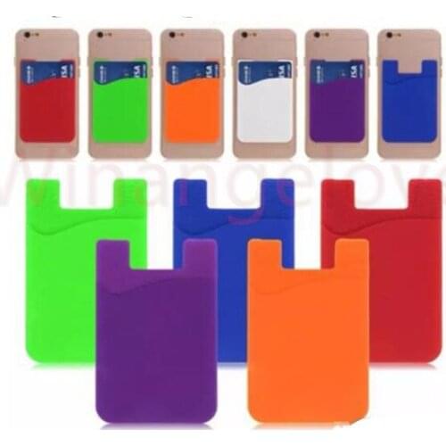 500pcs Adhesive Sticker Mobile Phone Back Cards Wallet Case Credit ID Card Holder Cell Phone Card Holder Pocket
