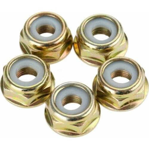 5x M10*1.25 Left Hand Thread Blade Nut Gearbox Brush Cutter Trimmer UK Nuts Screw Bolt Metric Thread Left Hand Reverse Tooth