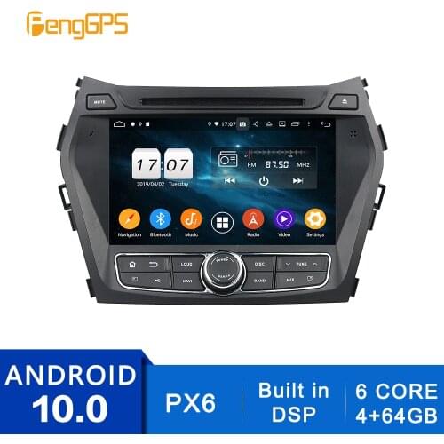 Android 10.0 Radio For Hyundai IX45/Sante Fe 2014-2018 Touchscreen Multimedia GPS Navigation Headunit DVD Player Stereo Carplay