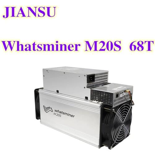 Used Old ASIC MINER BTC BCH Miner WhatsMiner M20S 68T Better Than Antminer S9 S17 T17e M3 M21S Innosilicon T2T T3 A1066