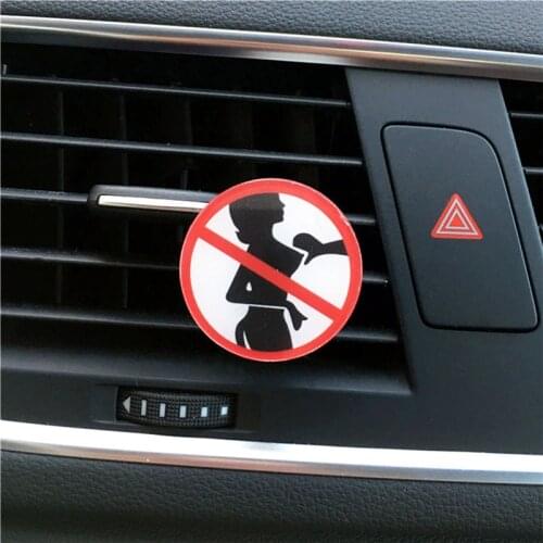 Car Air Freshener Perfume Acrylic Funny Not Fart Mens Car Air Conditioner Outlet Aromatherapy Clip Automotive Styling Ornament