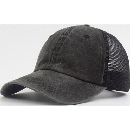 Retro Baseball Cap Spring Summer Women Men Cotton Adjustable Breathable Mesh Hat Snapback Vintage Trucker Cap Sport Sun Hat