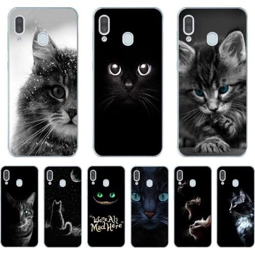 Cool Cat Soft TPU Phone Case Cover For Coque Samsung A10 A20 A30 A40 A50 A60 A70 A80 2019 A6 A8 Plus A7 A9 2018 Silicone Cases