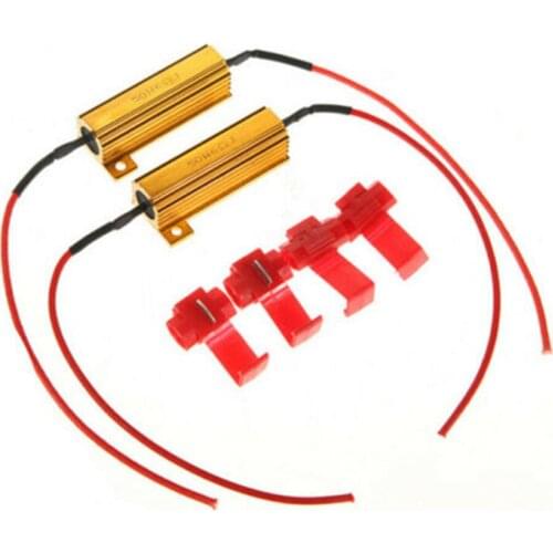 DC 12V Load Resistors Parts Turn Signal Light 50W 6 OHM Auto Electrical