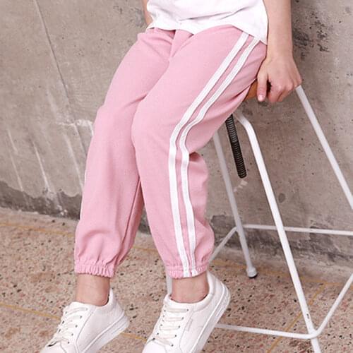 2020 Summer Kids Leggings Boys Girls Thin Anti Mosquito Pants Candy Color Cotton Bloom Pants Trousers Baby Pajama WZFS171