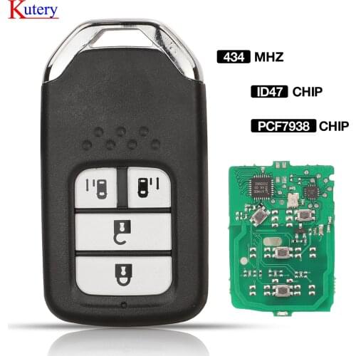 Kutery mart Remote Key Keyless Fob For Honda odyssey id47 pcf7935 chip 433/434mhz
