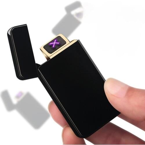 Shake The Double Arc USB Environmental Protection Rechargeable Lighter Gadgets for Men Technology Isqueiro Eletrico USB Gadgets