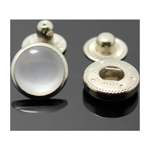 2017 New Promotion Beads Eco-friendly Sewing Accessories 100sets 10mm 12mm Pearl Snap Fasteners/popper Press Stud Sewing Button