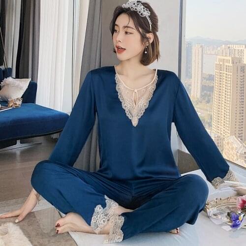 Korean Summer Women Pajamas Set Latest Homewear Nightclothes Girls Sleepwear Lingerie Suit