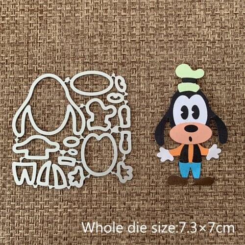 New Design Craft Metal Cutting Dies cut die lovely Cartoon Goofy dog Scrapbooking Album DIY Paper Card Craft Embossing Die Cuts