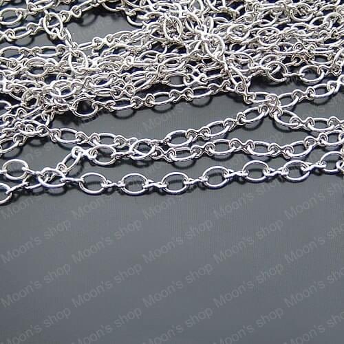 Wholesale Width 3.5mm Imitation Rhodium Copper 1:1 Link Chains Accessories 5 Meter (JM2623)
