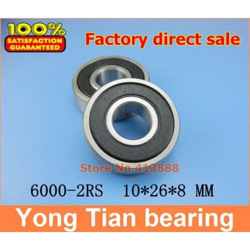 500pcs free shipping SUS440C environmental corrosion resistant stainless steel bearings (Rubber seal cover) S6000-2RS 10*26*8 mm