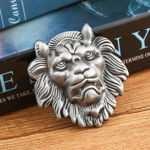 Cowboy West Belt Buckle King of the Forest Lion Man personality zinc alloy belt buckle smooth