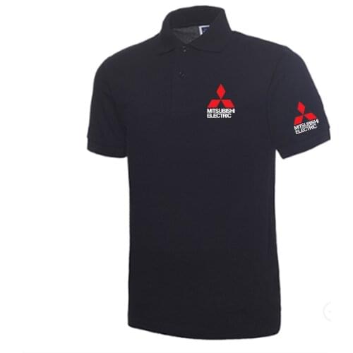 Mitsubishi electric Polo shirt Men Cotton Short Sleeve shirt clothes Plus Size XXXL Summer Casual Female women man male solid