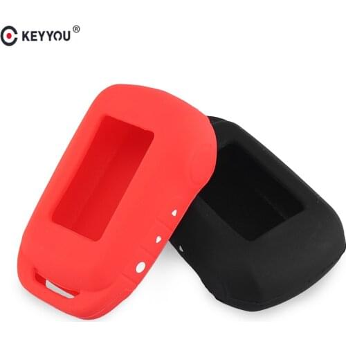 KEYYOU Silicone Key Case For Starline A92 A94 V62 A62 A64 Keychain 2 Way Alarm System Fob Silicone Case Key Cover Remote