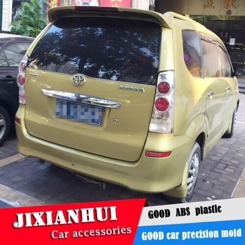 For XENIA Spoiler 2011-2014 Toyota XENIA Spoiler DKDD ABS plastic Material Car Rear Wing Color Rear Spoiler