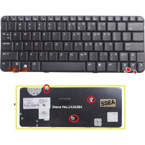 SSEA New US black Keyboard For HP Compaq CQ20 2230 2230S laptop Free Shipping