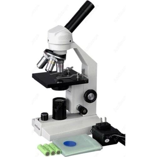 Student Compound Microscope--AmScope Supplies 40x-1000x Student Compound Microscope - LED Cordless