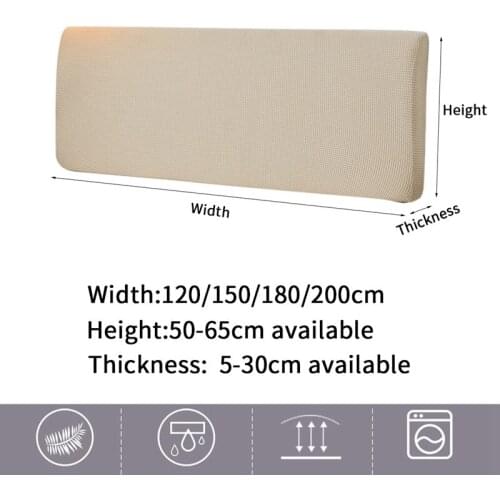 All-Inclusive Jacquard Headboard Cover Anti-dirty Bed Head Back Elastic Bed Head Protection Dust Headboard Cover Home Decor