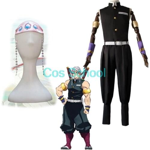 Uzui Tengen Costumes Demon Slayer: Kimetsu no Yaiba Tengen Uzui Cosplay Costume Men and Women Kisatsutai Uniform Sets