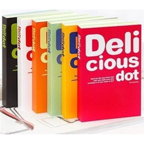 H501 Korean stationery thickening rainbow notebook color inner page 150 page Delicious Notepad Stationery office supplies for