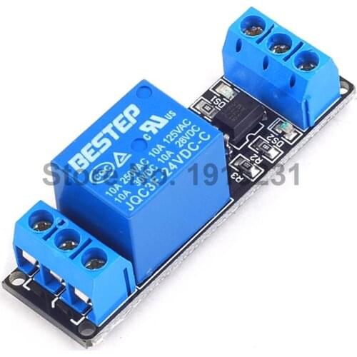 1 Channle 24V Relay Module Relay Expansion Board 24V Low level Trigger Relay Module for Arduino