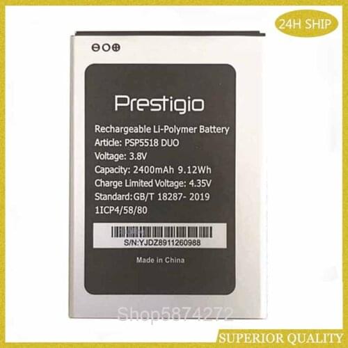 10PCS PSP5518 DUO Battery For Prestigio Muze X5 Lte Phone 2400mAh mobile phone replacement