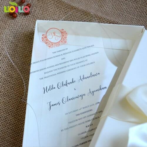20pcs Latest laser cut 3d custom wedding acrylic invitation card cheap indian invitations price