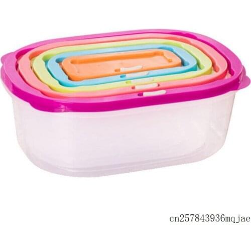 24 Sets Food Storage Box Multifunction Kitchen Containers Transparent Sealed Microwavable Crisper Set