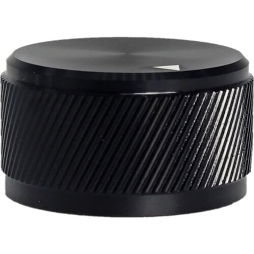 30x17mm Audio Multimedia Speakers Solid Aluminum Knobs Potentiometer Volume Adjustment Knobs - Black