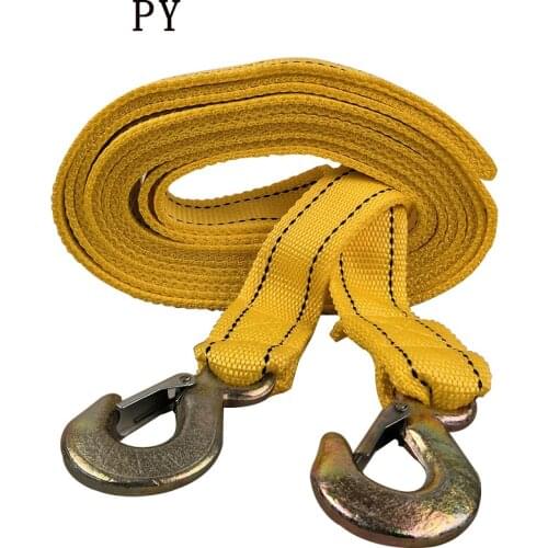 5Ton Nylon Car Tie Down Strap Ratchet Strap Car Tow Rope Safety First Aid Traction Pull Rope Pickup Truck Rope Car Luggage Belt