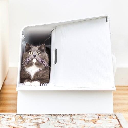 Large space villa self cleaning cat litter box fully enclosed cat toilet litter box deodorant splash large cat litter bed