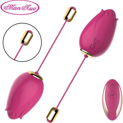 Man Nuo Remote Control G-spot Vibrator 10 Speeds Electric Kegel Balls Exercises Pelvic Floor Vaginal Balls Sex Toy Vibrating Egg
