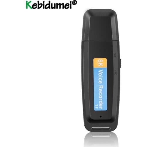 Mini Voice Recorder Pen U-Disk Digital Dictaphone Audio Recorder Sound USB 2.0 Flash Drive for 1-32GB Micro SD TF Card