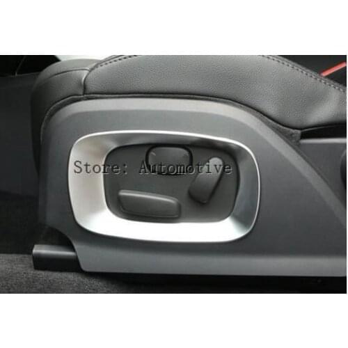 For Landrover Range Rover Evoque 2012-2015 Car-Styling ABS Matt Chrome Car Seat Side Frame Cover Trim Accessories set of 2pcs