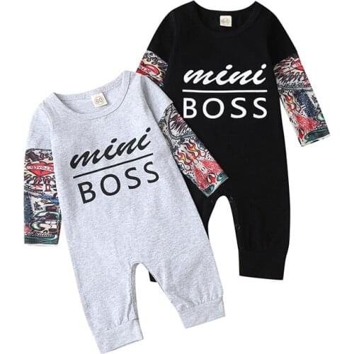 Cotton Newborn Boy Girl Clothes Baby Boy Rompers Suit Long Sleeved Cute printing pattern Comfortable Baby Pajamas Kid Jumpsuit