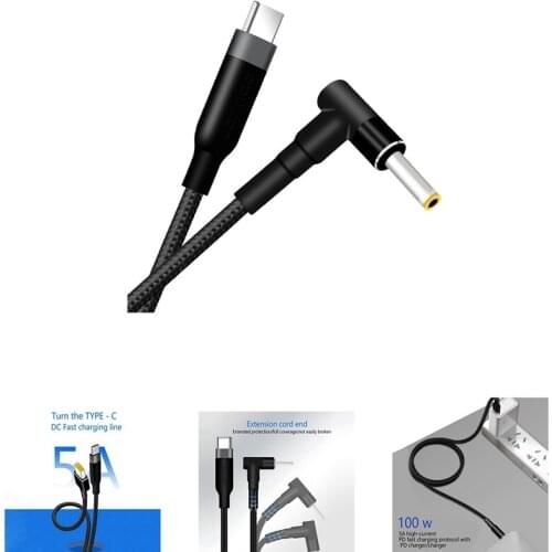 Jorindo Jd0607 Computer Fast Charging Cable, Type-C to Dc 5.5X2.5mm Interface Fast Charging Cable Is Suitable for MECHREVO