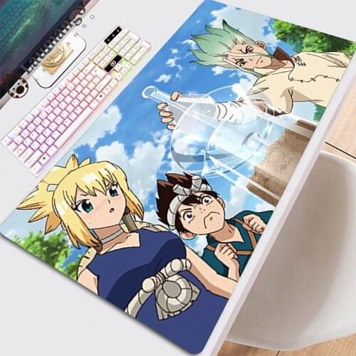 Pads Mouse Gamer Mats Pc Complete Desk Xxl Cabinet Mause For Carpet Computer Gaming Extended Anime Mats Large Deskmat Dr. Stone