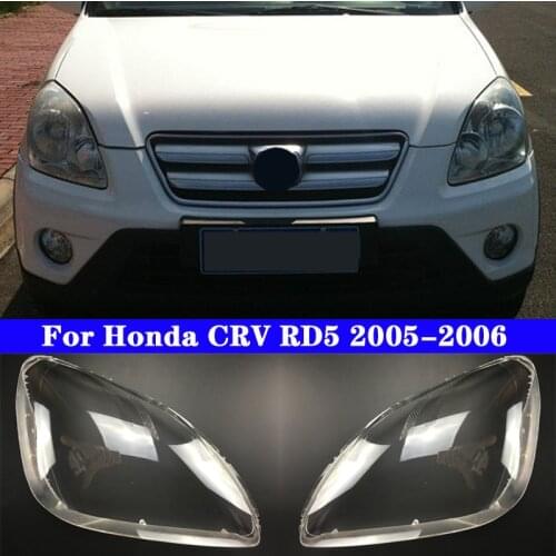 Car Front Headlight Cover For Honda CRV RD5 2005-2006 Light Caps Transparent Lampshade Glass Lens Shell