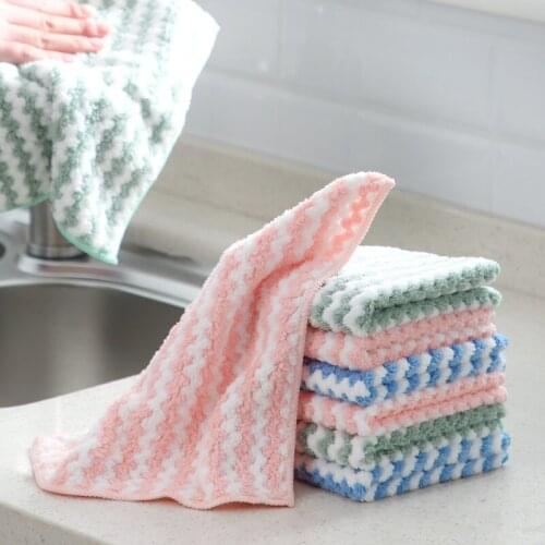 Kitchen microfiber cloth kitchen towelwash Rag dish towel cleaning cloth dishcloth kitchen rags cotton kitchen towels household