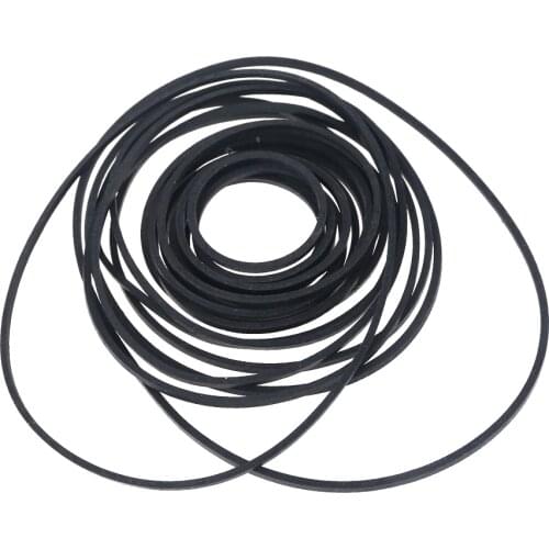 10 Pcs Drive Flat Belts Rubber DVD Cassette Tape Recorder Turntable Strap Belt Cassette Tape Replacement 1.5mm
