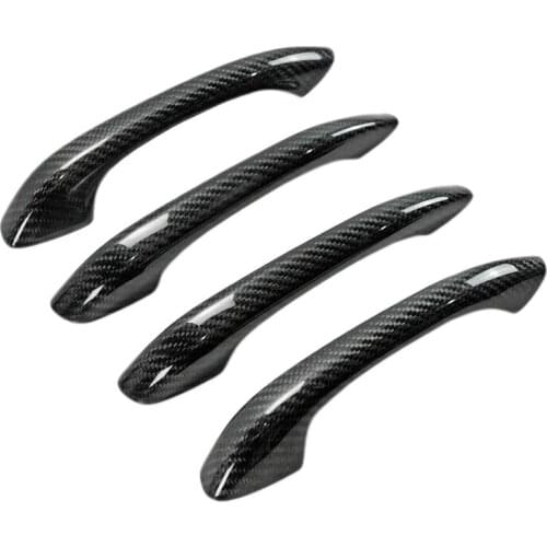 Real Carbon Fiber for Porsche- MACAN Cayenne Panamera 2014-2020 Door Handle Cover Trim Car Accessories
